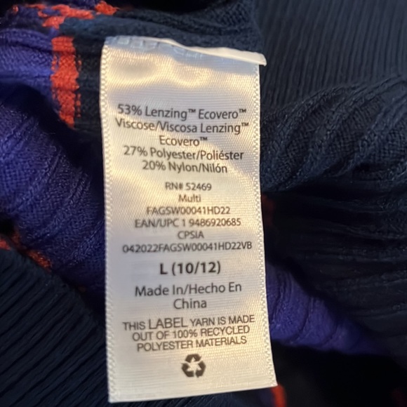 Free Assembly Youth Size (L) 10/12 Rib-knit super soft mock turtle Sweater. - Picture 5 of 5